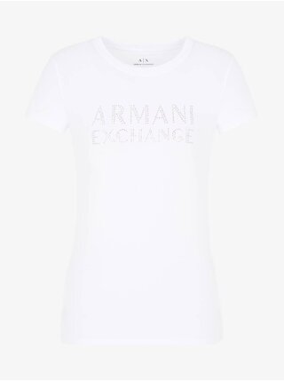 Bílé dámské triko Armani Exchange