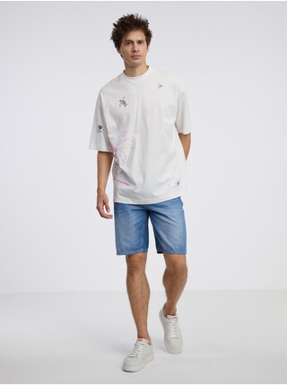 Bílé pánské oversize tričko Tom Tailor Denim