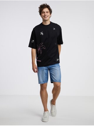 Černé pánské oversize tričko Tom Tailor Denim