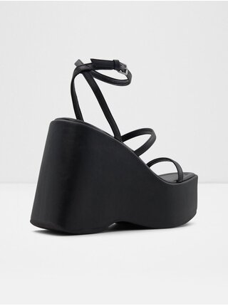 Černé dámské sandály na platformě Aldo Kasie