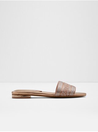 Dámské pantofle v bronzové barvě Aldo Ghalia