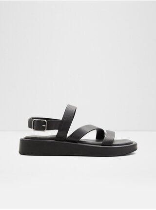 Čierne dámske kožené sandále Aldo Rimsky