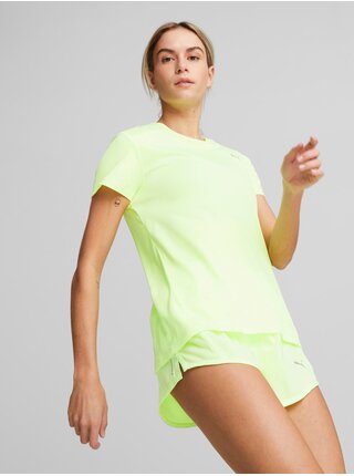 Neónovo zelené dámske športové tričko Puma Run Favorite