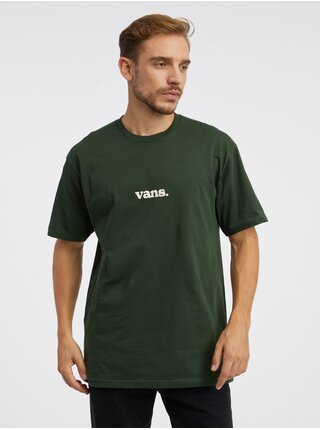 Tmavě zelené pánské tričko VANS Lower Corecase