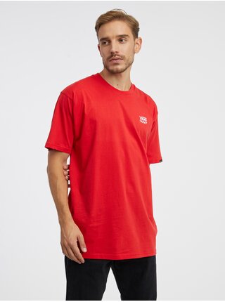 Červené pánske tričko VANS Left Chest Logo