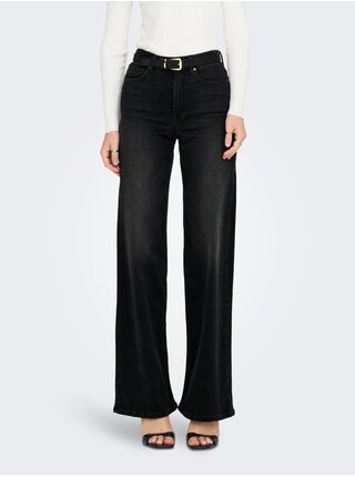 Čierne dámske široké džínsy ONLY Madison