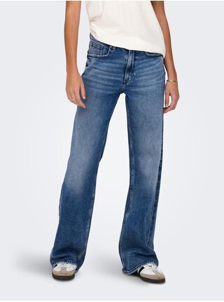 Modré dámské široké džíny ONLY Juicy