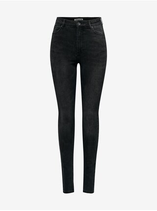 Čierne dámske skinny fit džínsy ONLY Luna