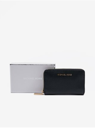 Čierna dámska kožená peňaženka Michael Kors Card Case