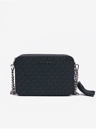 Černá dámská vzorovaná crossbody kabelka Michael Kors Camera Bag