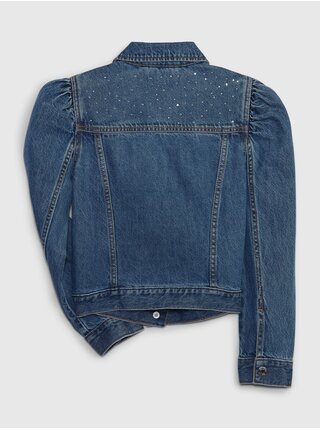 Tmavomodrá dievčenská džínsová bunda GAP