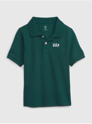 Tmavě zelené pánské polo tričko GAP 
