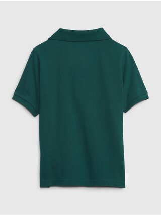 Tmavě zelené pánské polo tričko GAP 