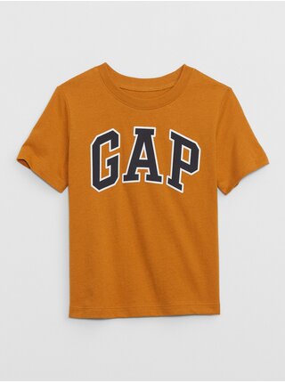 Oranžové chlapčenské tričko s logom GAP