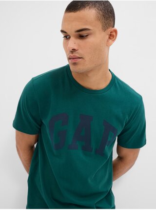 Tmavě zelené pánské tričko GAP  