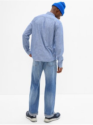 Světle modrá pánská džínová košile GAP