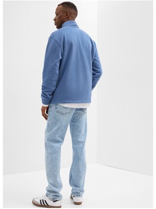Svete modré pánske straight fit džínsy GAP