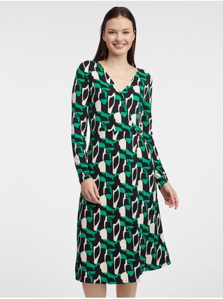 Zelené dámske vzorované šaty ORSAY