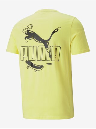 Tričká s krátkym rukávom pre mužov Puma - žltá