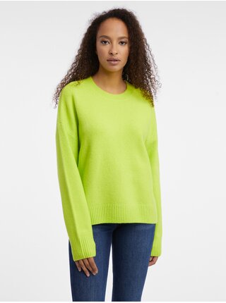 Neónovo zelený dámsky sveter ORSAY