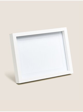 Bílý dřevěný foto rámeček 13 x 18 cm Marks & Spencer  