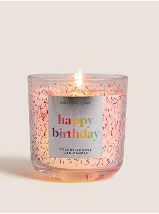 Narodeninová sviečka meniaca farby s vôňou torty Marks & Spencer