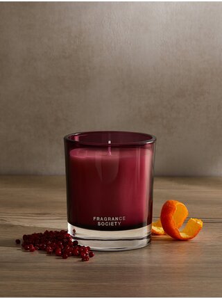 Vonná svíčka s vůní růžového pepře, pomeranče a pačuli Marks & Spencer 