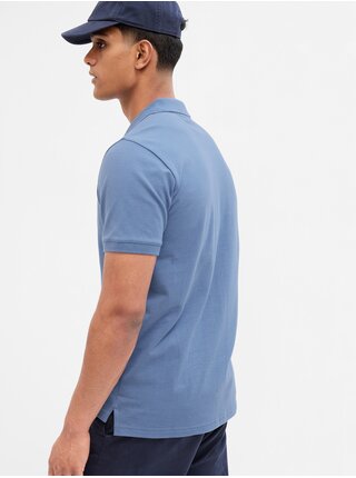Modré pánské basic polo tričko GAP