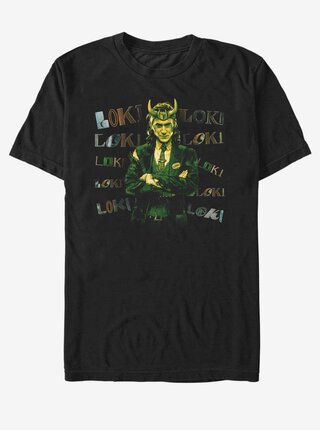 Černé unisex tričko ZOOT.Fan Marvel Loki Chaotic   
