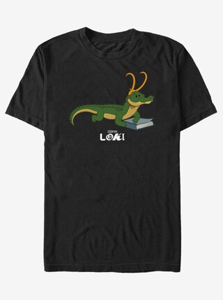 Černé unisex tričko ZOOT.Fan Marvel Gator Loki Hero          