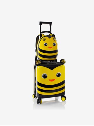 Černo-žlutý dětský kufr a batoh Heys Super Tots Bumble Bee