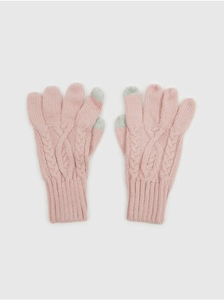 Růžové holčičí rukavice Gap