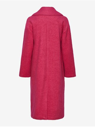 Tmavě růžový dámský kabát s příměsí vlny Y.A.S Mila