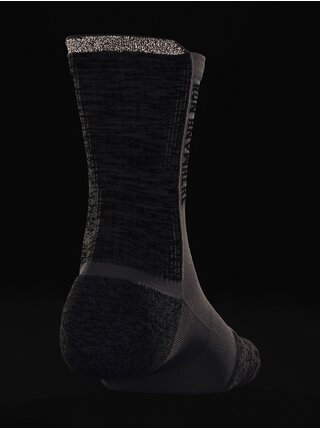 Šedo-bílé unisex sportovní ponožky Under Armour UA AD Run Cushion 1pk Mid   