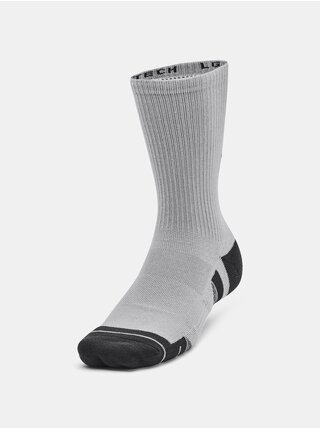 Sada tří párů pánských ponožek v šedé, bílé a černé barvě Under Armour Performance