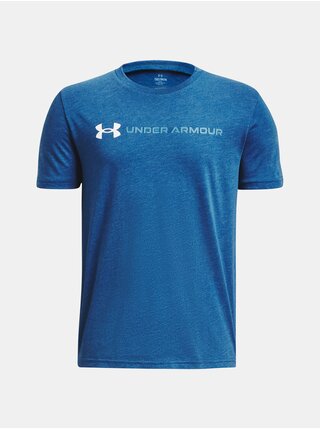 Modré klučičí sportovní tričko Under Armour Wordmark