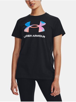 Černé sportovní tričko Under Armour UA W SPORTSTYLE LOGO SS