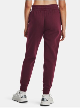 Vínové dámské tepláky Under Armour UA Rival Fleece Jogger