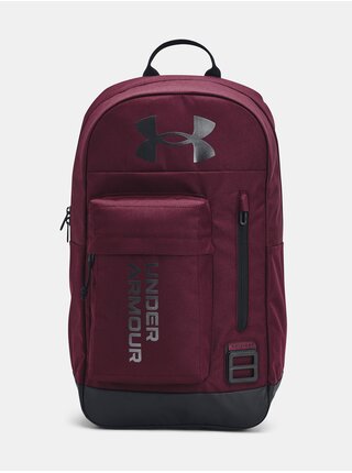 Bordový unisex športový ruksak Under Armour UA Halftime Backpack