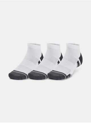 Sada troch párov unisex ponožiek v bielej farbe Under Armour UA Performance Tech 3pk Low 