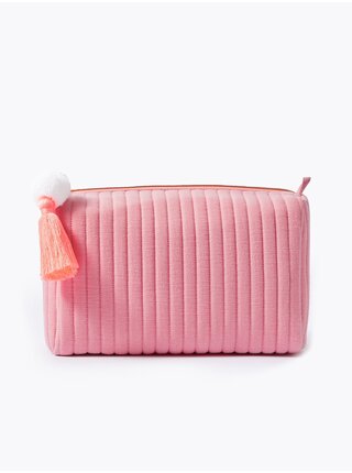 Růžová dámská kosmetická taštička Marks & Spencer 