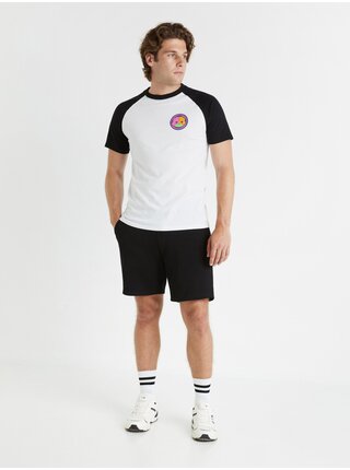 Černo-bílé pánské tričko Celio Fortnite 