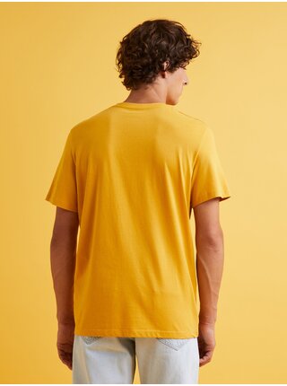 Žluté pánské tričko Celio Feklyn
