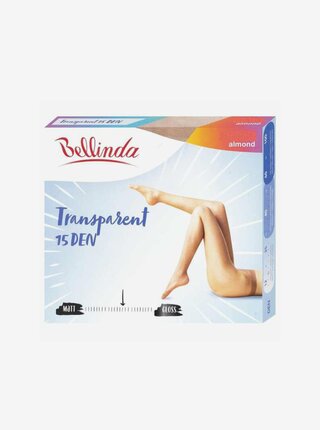 Béžové dámské punčochové kalhoty Bellinda Transparent 15 DEN