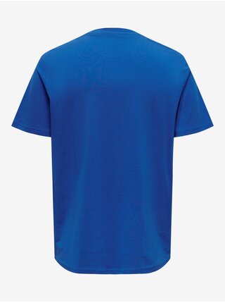 Modré pánske tričko ONLY & SONS Oren