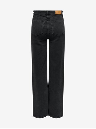 Čierne dámske široké džínsy JDY Kaja