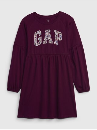 Vínové holčičí šaty Gap