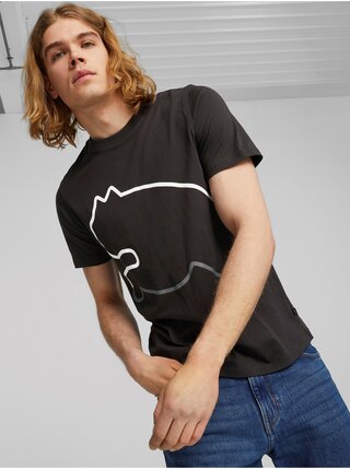 Čierne pánske tričko Puma Big Cat