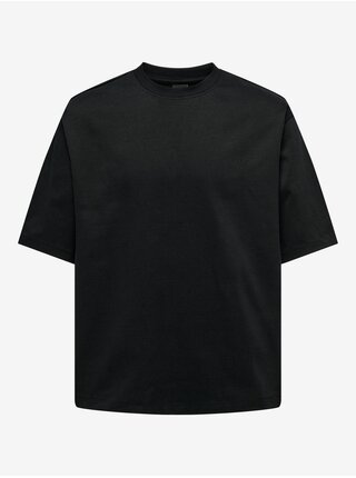 Čierne pánske basic oversize tričko ONLY & SONS Millenium