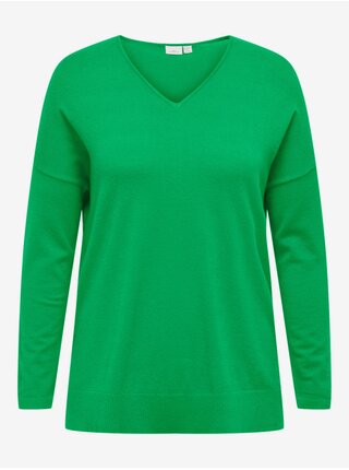 Zelený dámsky ľahký sveter ONLY CARMAKOMA Ibi